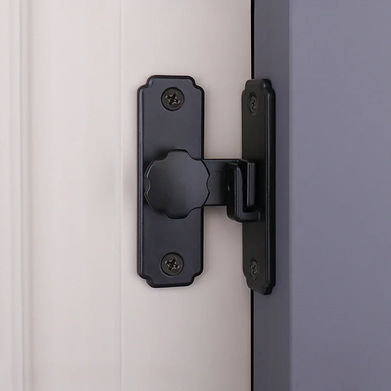Sliding Door Lock Buckle 90 Degree Right Angle Buckle Anti Theft Door Latch Household Hardware Accessories Anti Theft Equipment