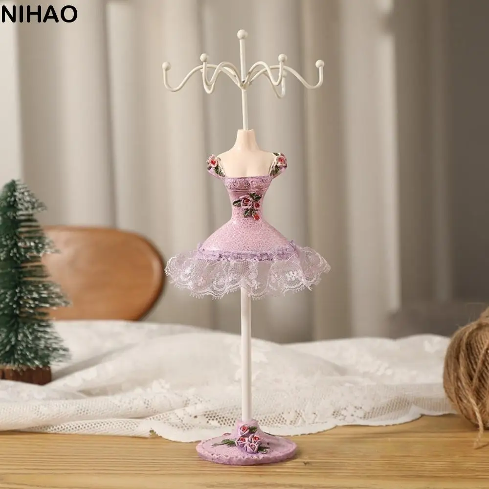 

Organizer Rack Dress Model Jewelry Display Rack Ring Princess Necklace Mannequin Display Stand Luxury Bow