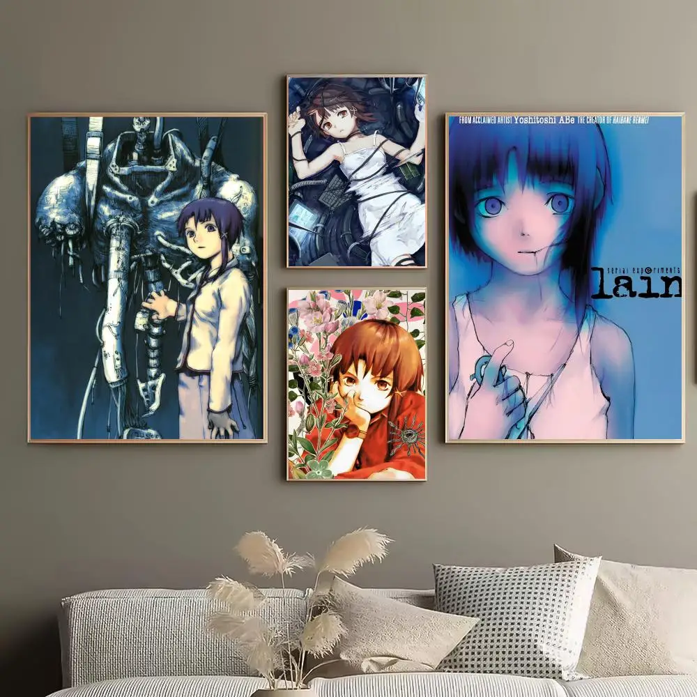 Serial Experiments Lain Anime Movie Budget Wall Makeover Simple Wall Inspiration Modern Room Upgrade Simple Vibe Change Poster