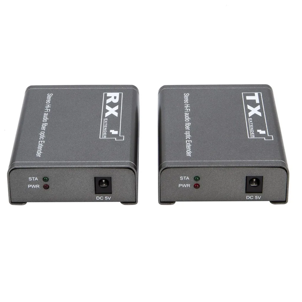 20km RCA Audio Fiber Optical Extender Via SC Fiber Cable Transceiver for  for TV Box DVD Player Home Theater Speaker Amplifier