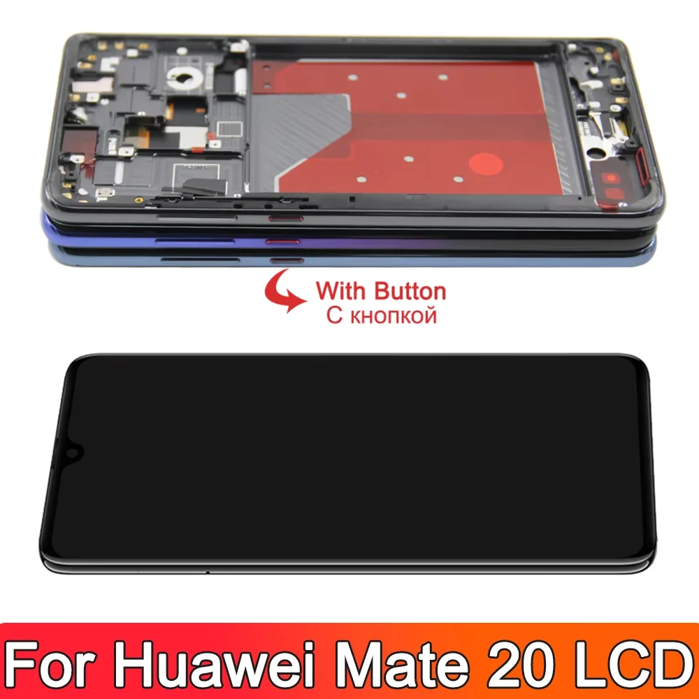 6.53\'\' Tested For Huawei Mate 20 LCD Touch Screen Digitizer Assembly For Mate 20 SNE-AL00 SNE-LX1 Display Replacement Parts