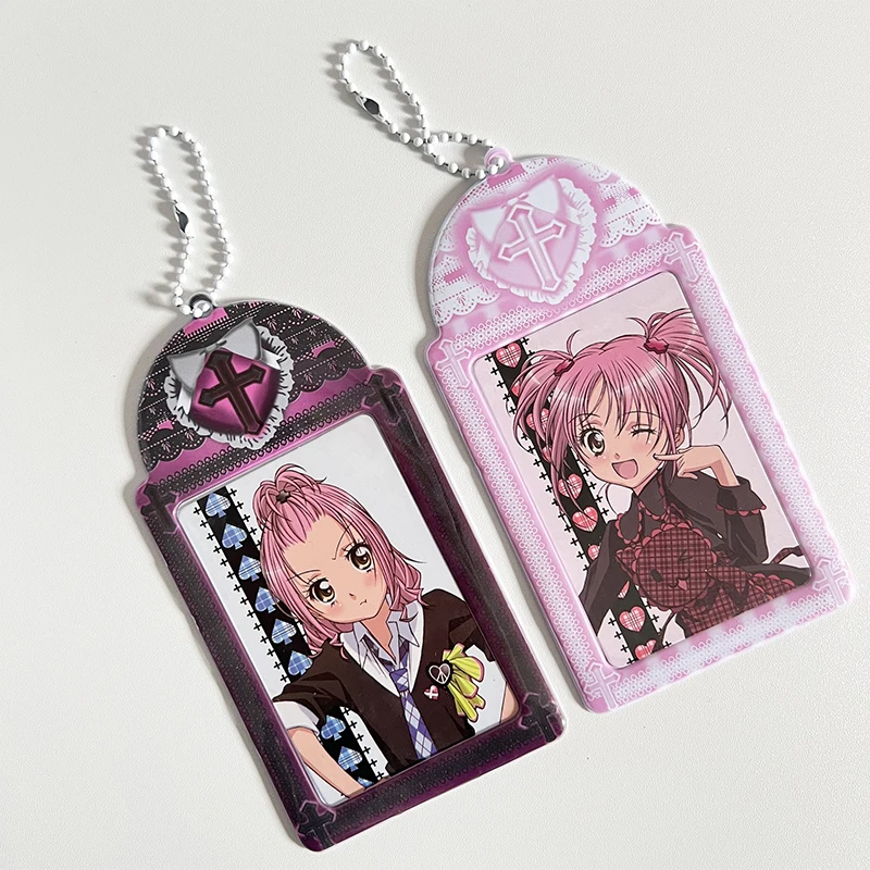 Cute Sweet Cool Lace Korean Photo Card Holder Idol Photo Protective Display Sleeves Kawaii Stationery Student Pendant Gift