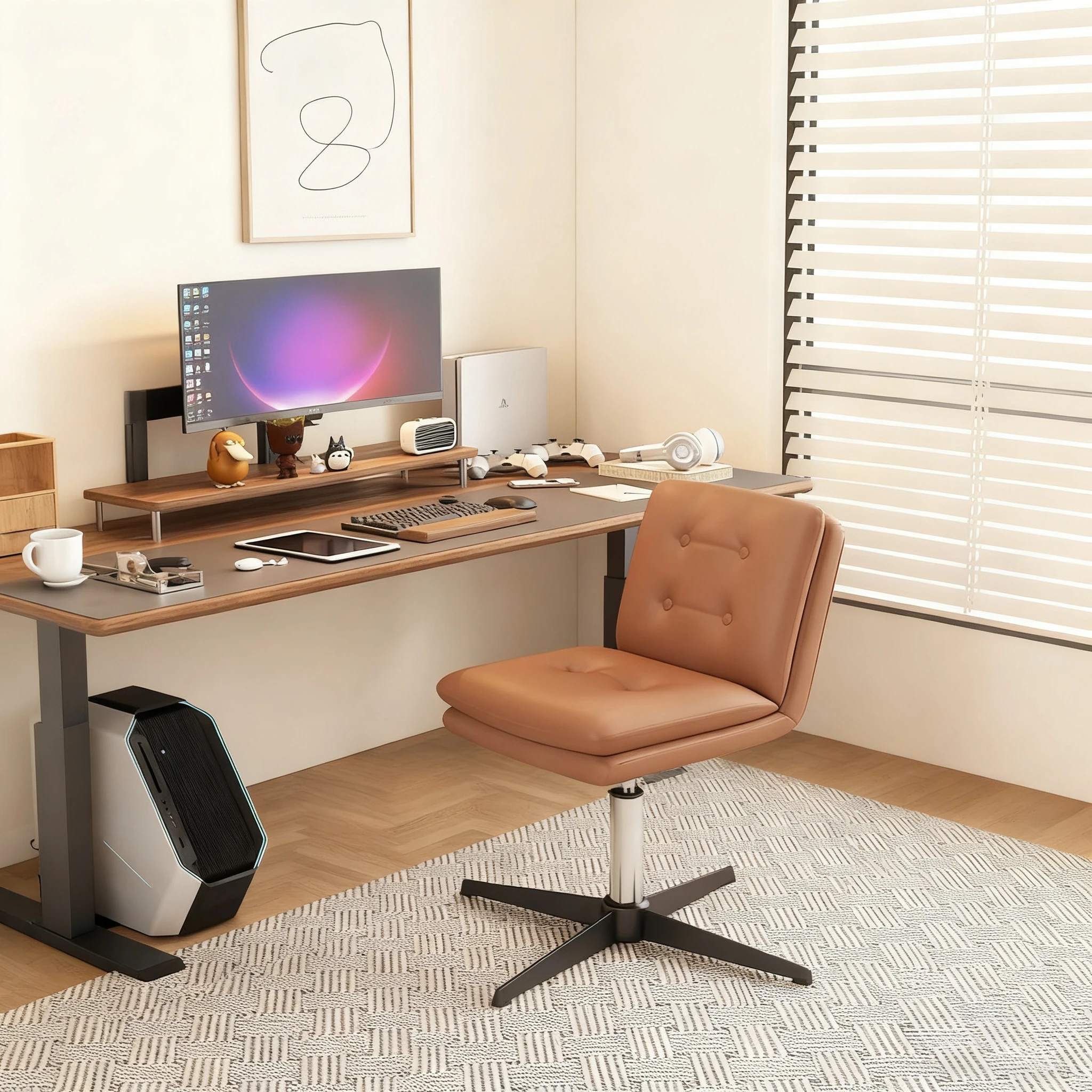 كرسي فاخر خفيف مريح جماليات مصمم حديث مريح كرسي مكتب عصري فريد من نوعه أثاث منزلي Meuble