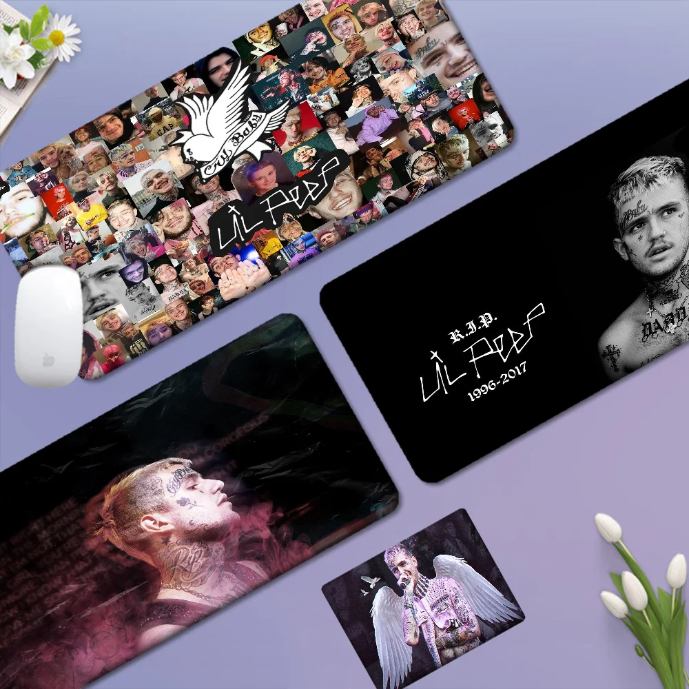 

Boy Lil Peep Cry Baby Hippie Large XXL Gaming Laptop Computer Desk Mat Mouse Pad Mouse Mat Notbook Mousepad Gamer