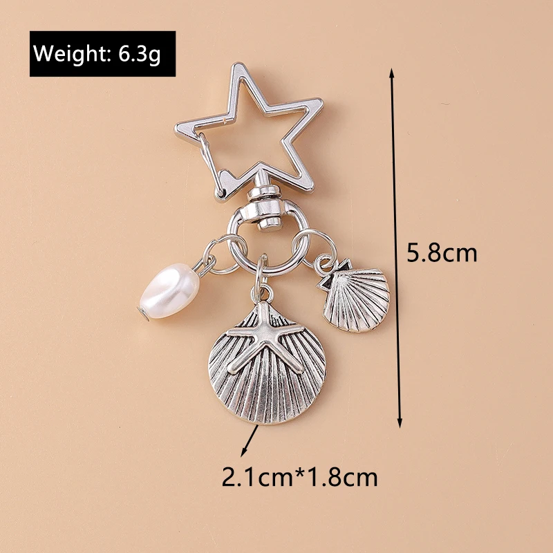 Aihua Schöne Y2K Sommer Strand Ozean Goldfisch Tintenfisch Wal Delphin Schlüsselbund Für Frauen Schlüssel Ringe Handtasche Anhänger Souvenir Geschenke – Detail 17