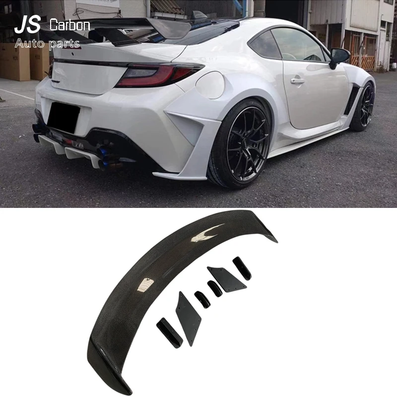 

GT Style подходит для Toyota GR86 Subaru BRZ 2020 2021 2022 2023, высококачественное углеродное волокно и праймер FPR, задний спойлер багажника, крыло