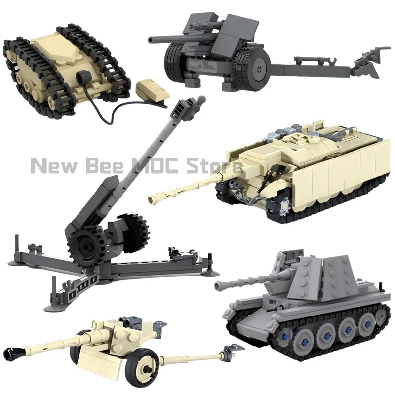 Militär-Kriegsserie E-5 Leichter Panzer M5 Panzerabwehrhagelwerfer Zerstörer Baustein-Set Modell DIY Kinderspielzeug Jungen Geburtstagsgeschenk – Detail 1
