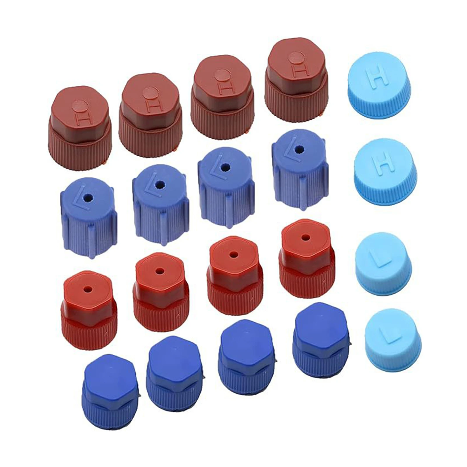 

20 шт. ABS 20 шт. колпачки для автомобиля R134a/R12 система кондиционирования воздуха колпачки для зарядного порта прочные