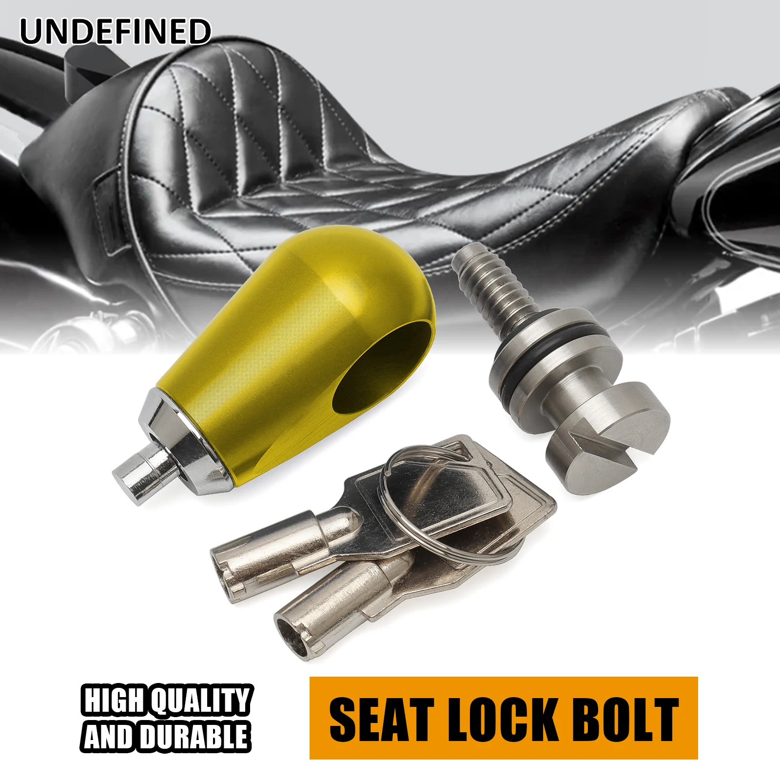 Seat Bolt Screw Seat Lock Anti Theft 1/4-20 Thread for Harley Sportster Dyna Softail Touring Road King Street Glide CVO 1996-24