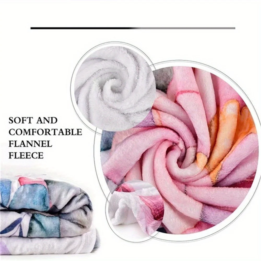 1pc cobertor estampado de cervo de Natal é elegante, macio e quente – perfeito para sofás, sofás, escritórios, camas, camping e viagens –