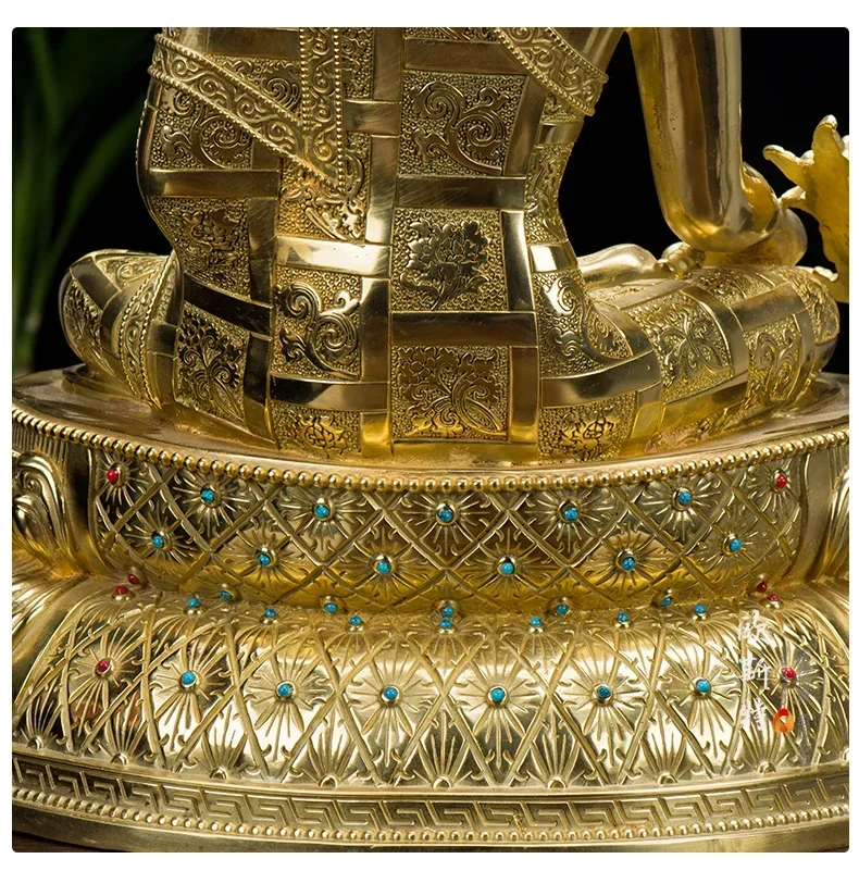 HUGE 48CM large High-grade Buddha statue Asia Buddhism Nepal Gilding Sakyamuni Medicine bless Safety luck