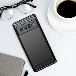 For Cover Google Pixel 6 Case For Google Pixel 6 Bumper Silicone Carbon Fiber Back Case For Google Pixel 6 Pixel6 6 Pro Cover