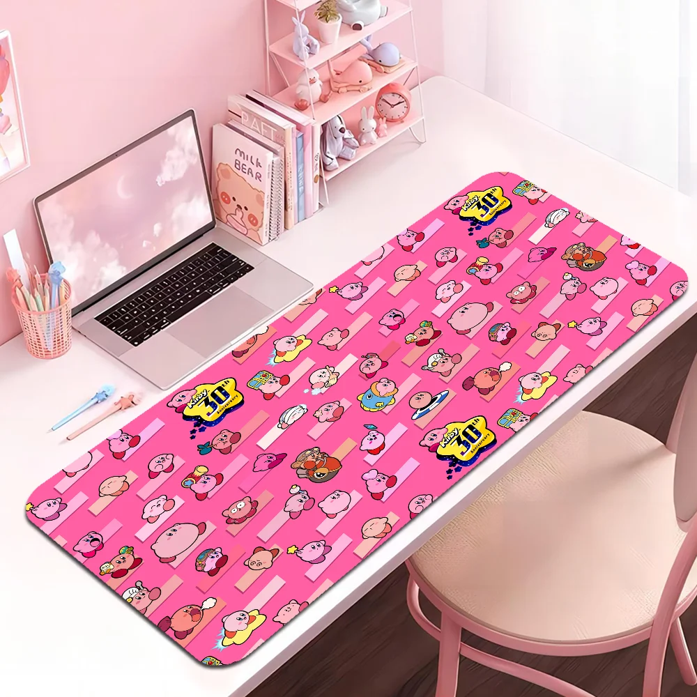 

C-Cartoon K-Kirbys G-Gaming Mousepad Large XXL Desktop Desk Mat Kawaii Gaming Accessories Students Writing Pad Desktop Mat