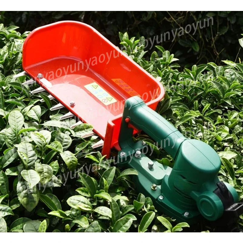 Rechargeable Electric Tea Picker Portable Single Hand Cordless Tea Leaf Harvest Machine Mini Hedge Trimmer for Tea Garden