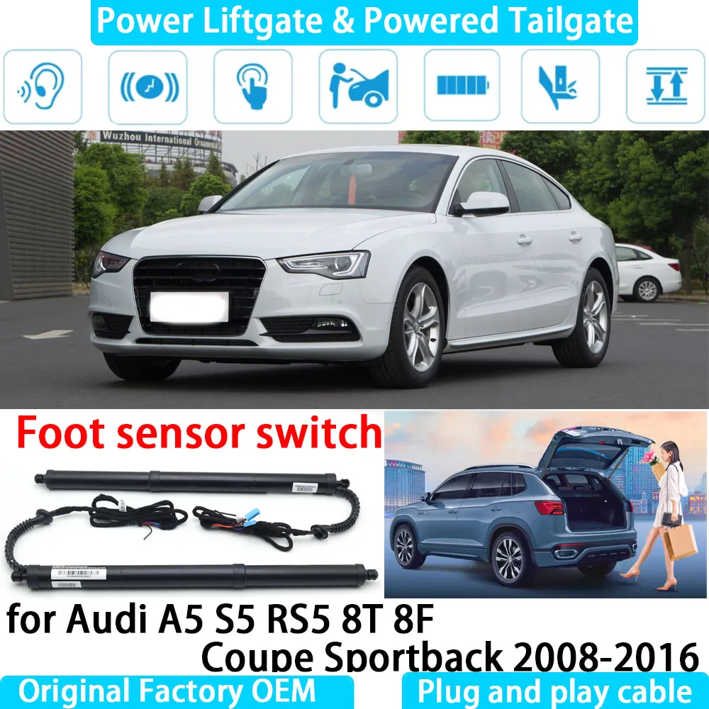 

for Audi A5 S5 RS5 8T 8F Coupe Sportback Automatic Electric Power Liftgate Powered Tailgate Strut Tail Gate Lift System