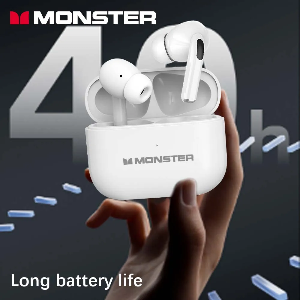 MONSTER Bluetooth Headphones TWS Bluetooth5.3 Wireless Earbud  Noise Reduction Eardphone Touch Control Headset no delay for game
