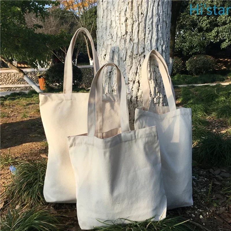 5 قطع مجموعة أكياس التسوق قماش فارغة قابلة لإعادة الاستخدام طوي عادية اليومية حقيبة يد كتف لشعار شخصي واسم مخصص #4