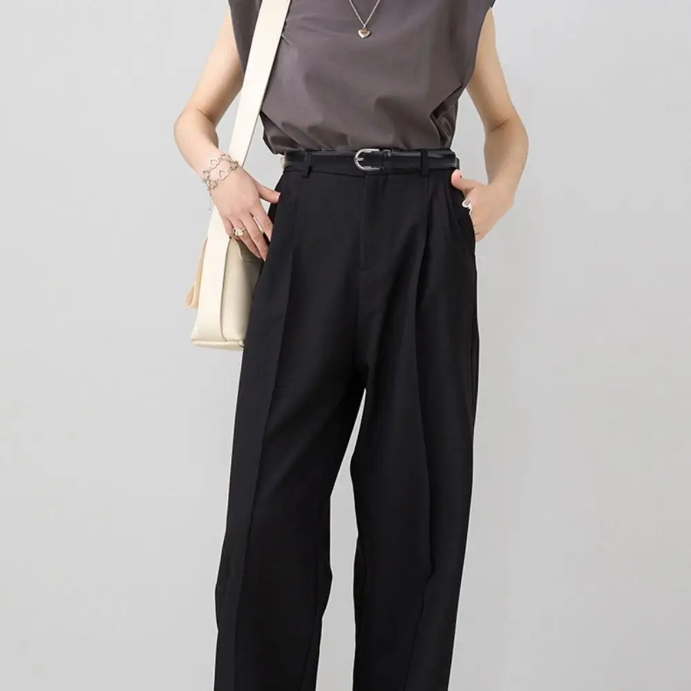 

Ремень из искусственной кожи с пряжкой из сплава, тонкий, регулируемый, в корейском стиле, для повседневной носки