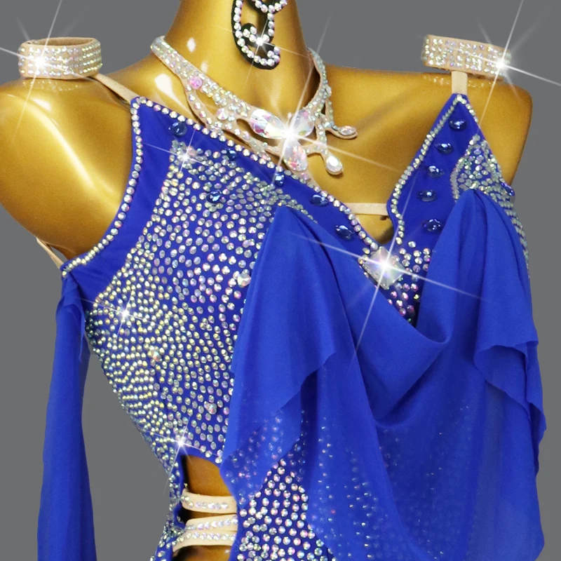 Roupa de dança latina vestido de festa adulto traje de palco das mulheres roupas de linha de baile midi borla terno esportivo samba saia personalizada