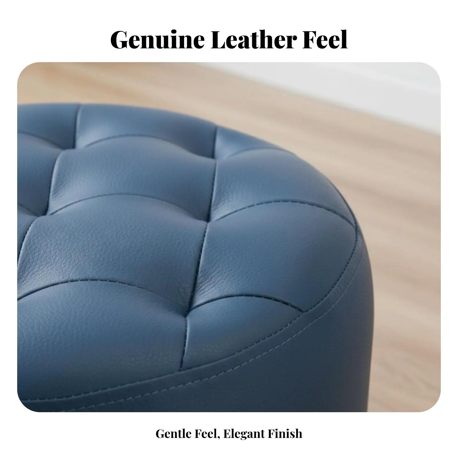 

Круглый мягкий пуф в стиле лёгкой роскоши, низкий табурет, многофункциональный, подходит для детей и женщин.