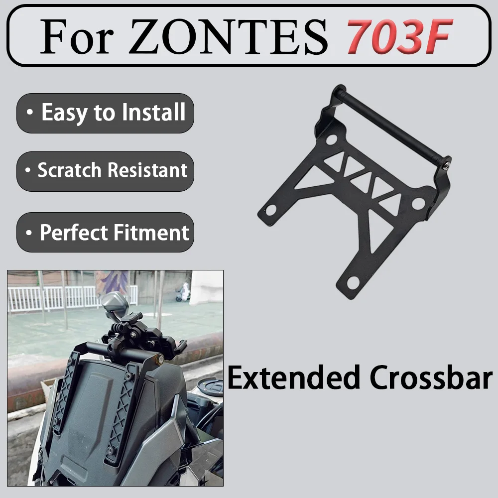 For ZONTES 703F Aluminum-Alloy Multi-Functional Equipment Bracket Special-Purpose Navigation Extension Crossbar Custom-Molded