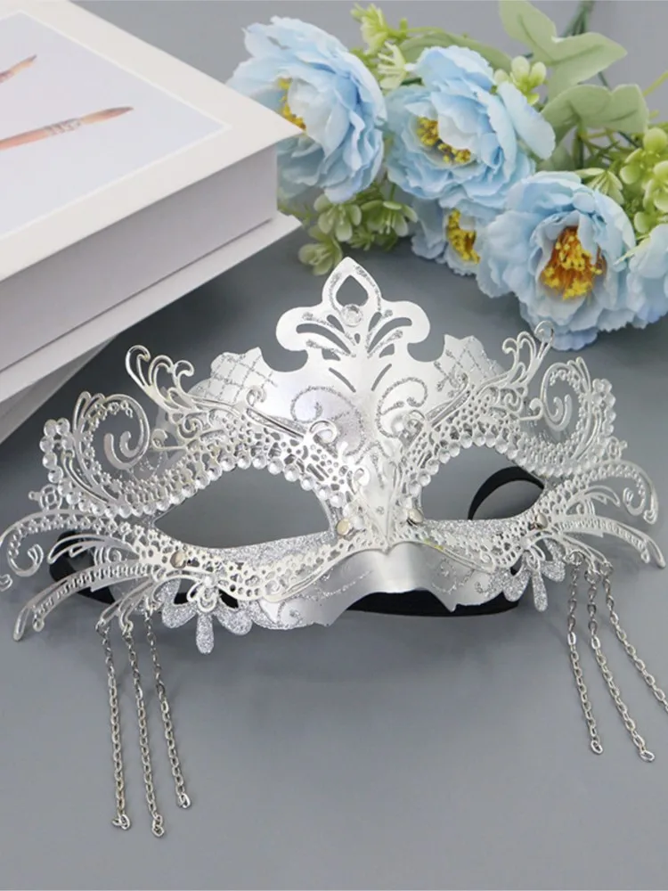 Masque pour les yeux Sexy gland Pteris eau diamant vénitien mascarade bal Halloween fête déguisement accessoires de déguisement dame masque facial