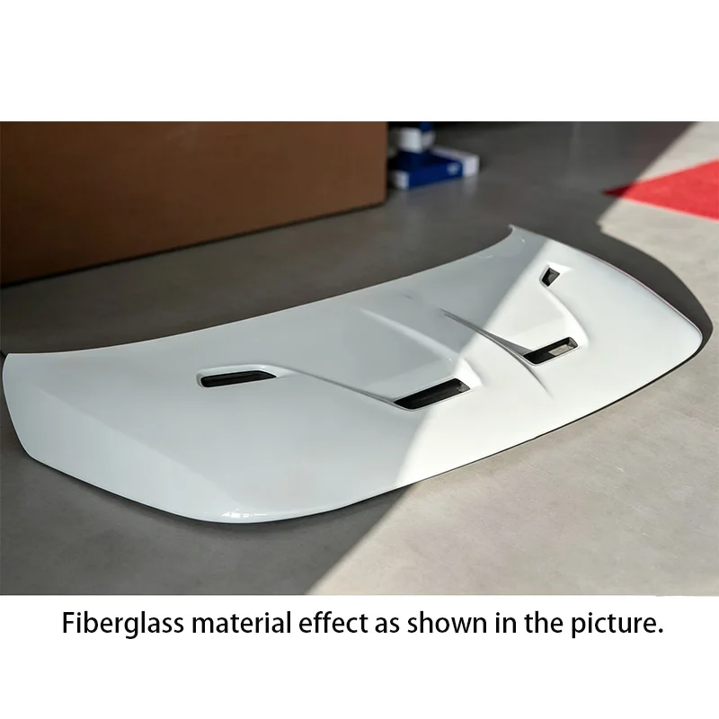 For Fiat 595 500 Abarth EPA ATTK Badass Vented Hood (500 EU pre‑facelift S3) Replacement Bonnet Auto Aero Tuning Exterior