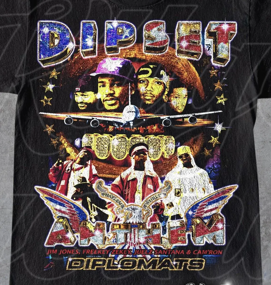 Limited The Diplomats Dipset Anthem Vintage 90s T-Shirt Gift For Woman and Man Unisex T-Shirt