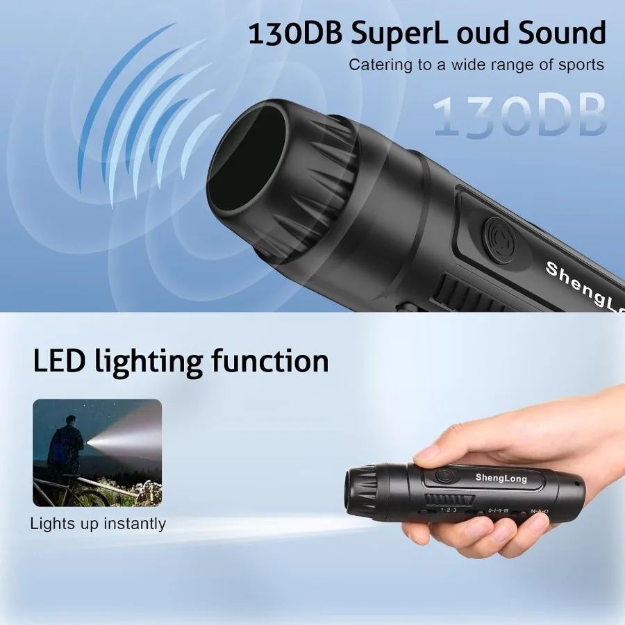 3가지 톤의 전자 호루라기 3가지 고음량 설정 코치 심판 교사를 위한 배터리 구동 비상 안전 호루라기 O