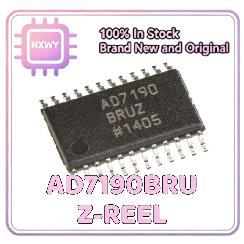 (1/10 Pieces) AD7190BRUZ-REEL AD7190 TSSOP-24 Analog-to-Digital Converter ADC Factory Wholesale Cheap Electronic Component Fast