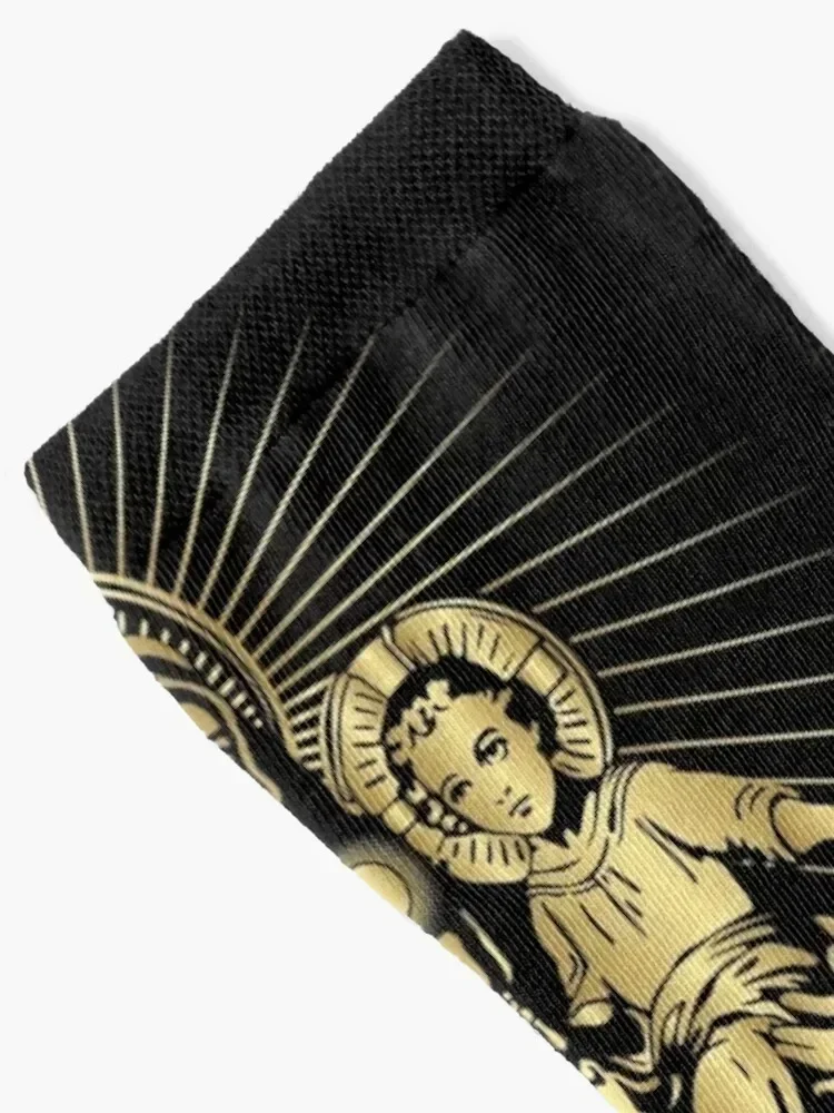 Blessed Virgin Mary and Baby Jesus Socks FASHION moving stockings Men Socks Luxury Brand Women's