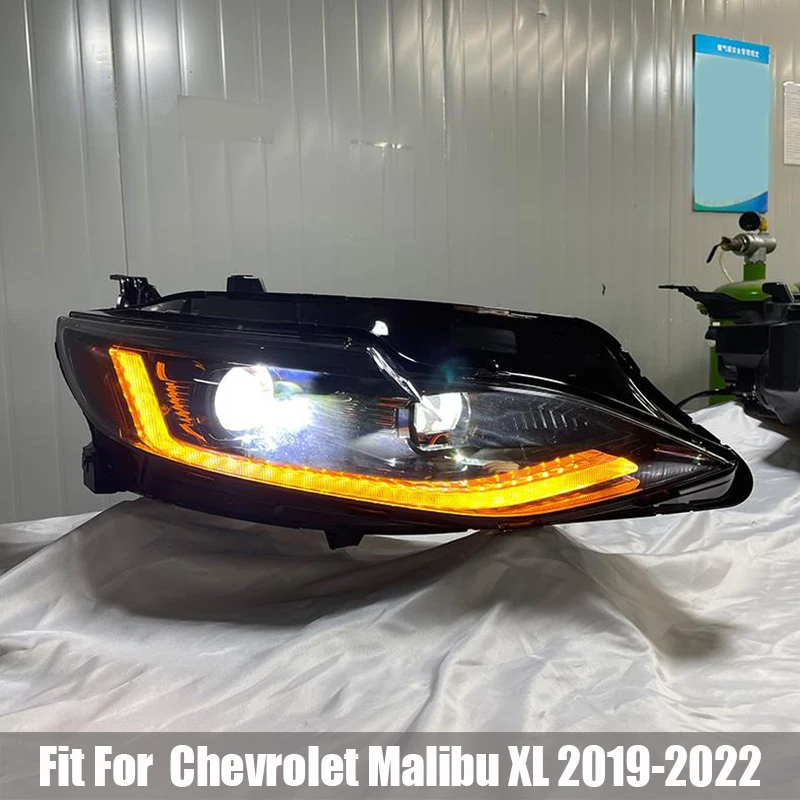 Headlight Assembly Suitable for Chevrolet Malibu XL 2019 2020 2021 2022 Modified LED Streamer Day Running Lights