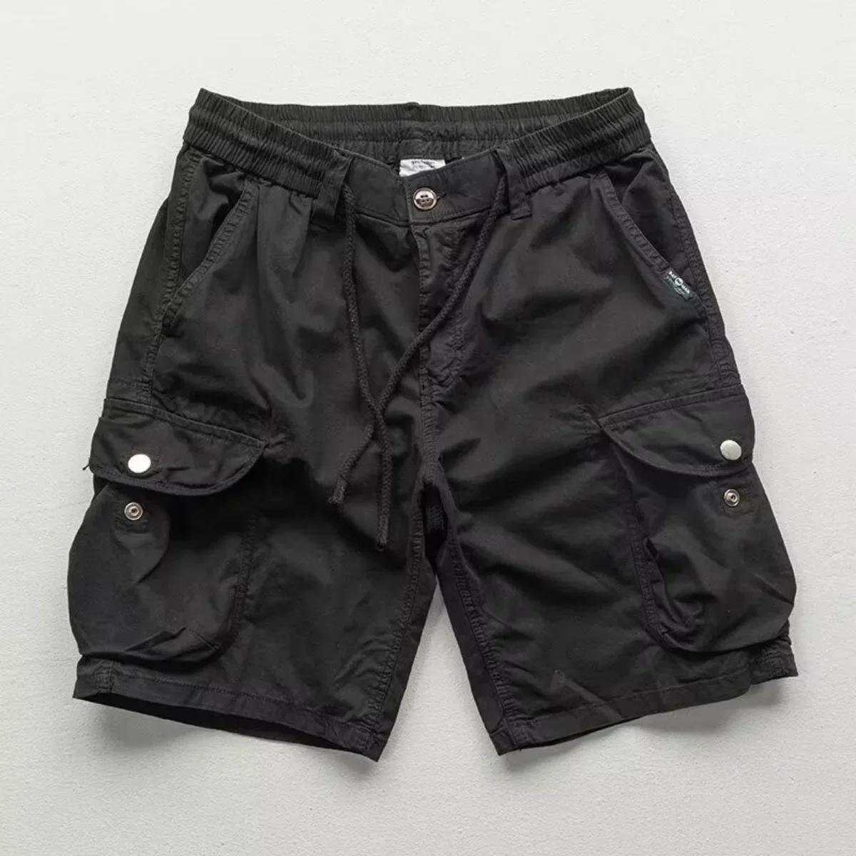 Weite Shorts für Herren Übergroße Vintage Herrenshorts für Sommerkleidung Herren Sport Bermuda Lauf- und Workout-Cargohosen – Detail 5