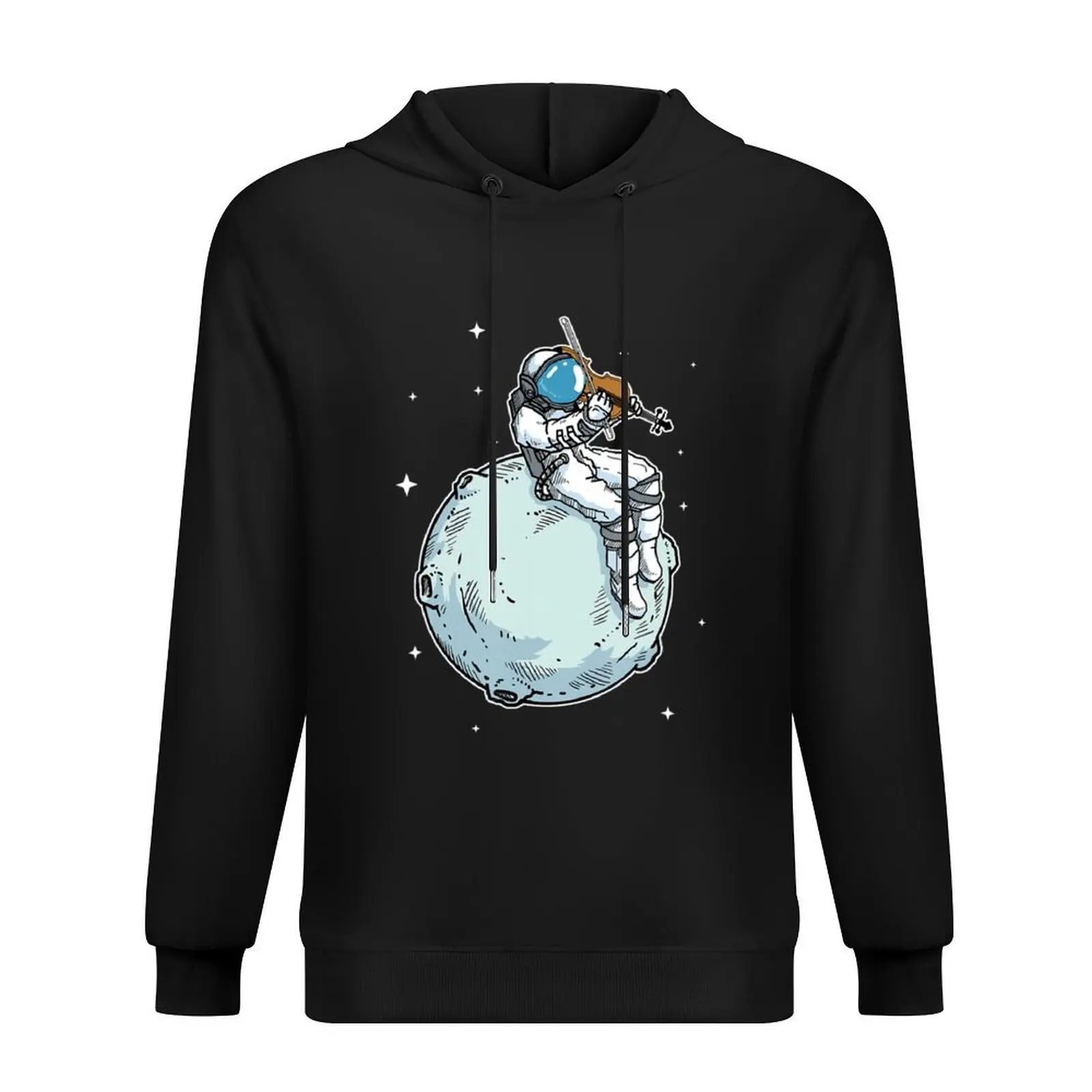 

Astronaut Playing Violin Music Violin Lover Hoodie men's coat winter clothes anime clothes hooded shirt new hooded tee
