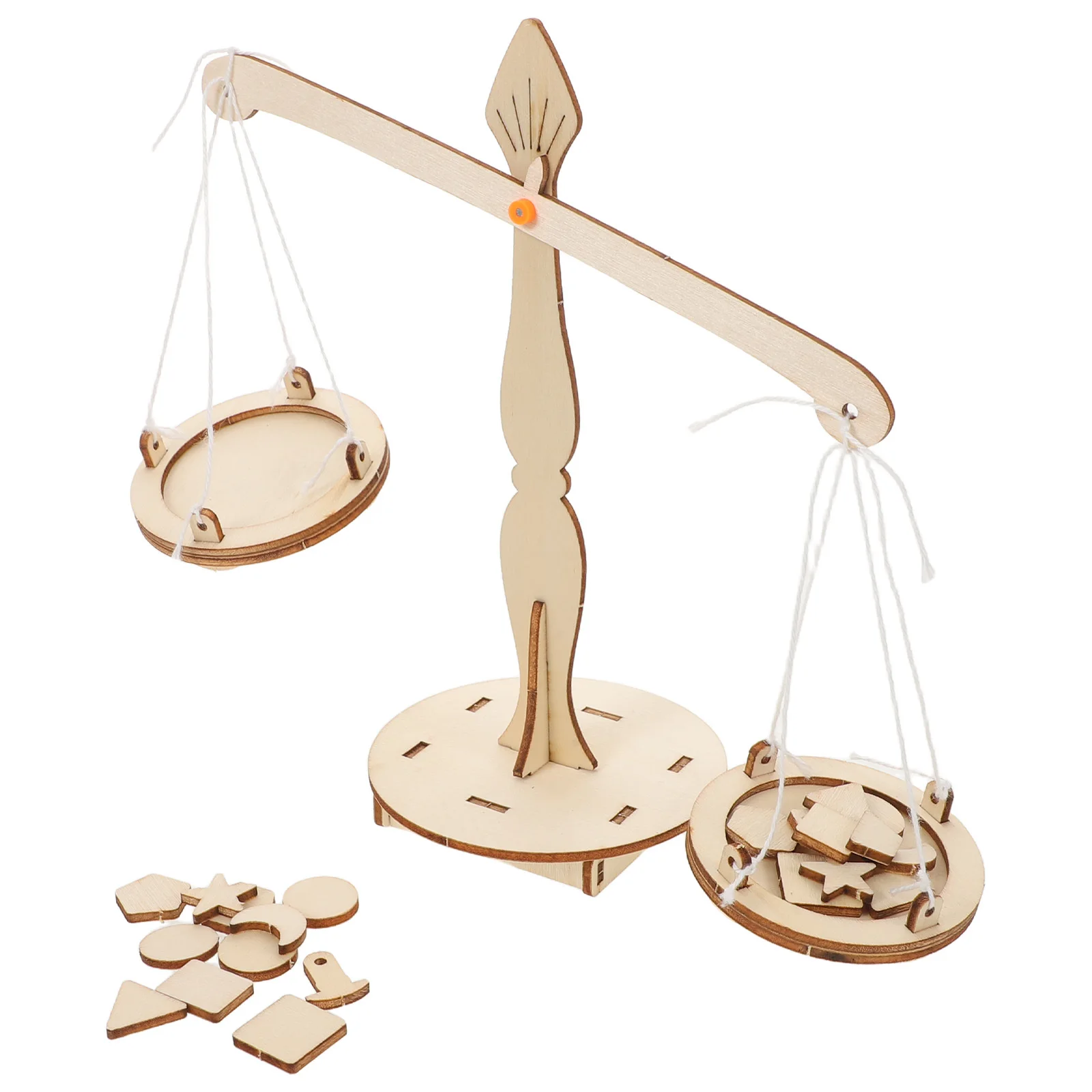 

5pcs Diy Assembled Technology Kit For Kids Wooden Science Experiment Kit For Kids Math Scale Science Lab Set