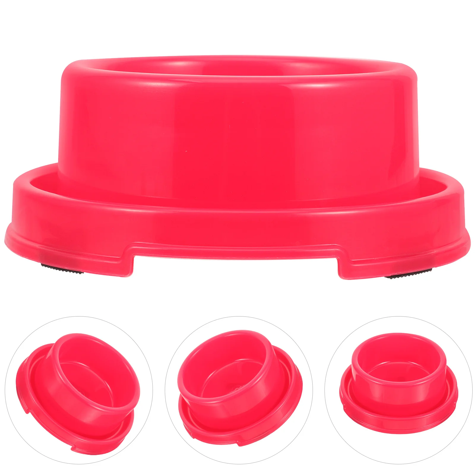 

Red Plastic Pet Bowl Cat Dog Feeder Safe Durable Reusable Home Decor Gift Dog Bowl Pet Supply Puppy Feeder Puppy Feeding Bowls