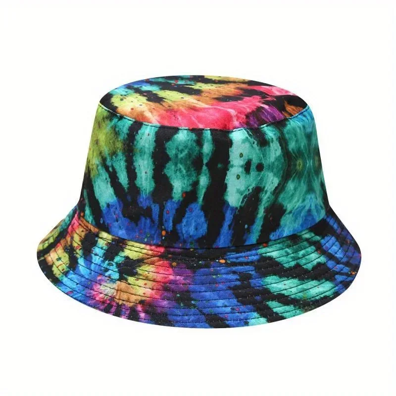 Graffiti Colorful Bucket Hat Foldable Breathable Sun Protection Fisherman Hat for Men Women Kids Summer Outdoor Sport Hiking Hat