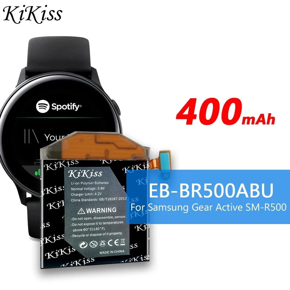 Battery EB-BR500ABU EB-BR720ABE For Samsung Galaxy Watch Active SM-R500 / S2 SM-R720 R732 / S SM-R750 Watch Battery 400mAh