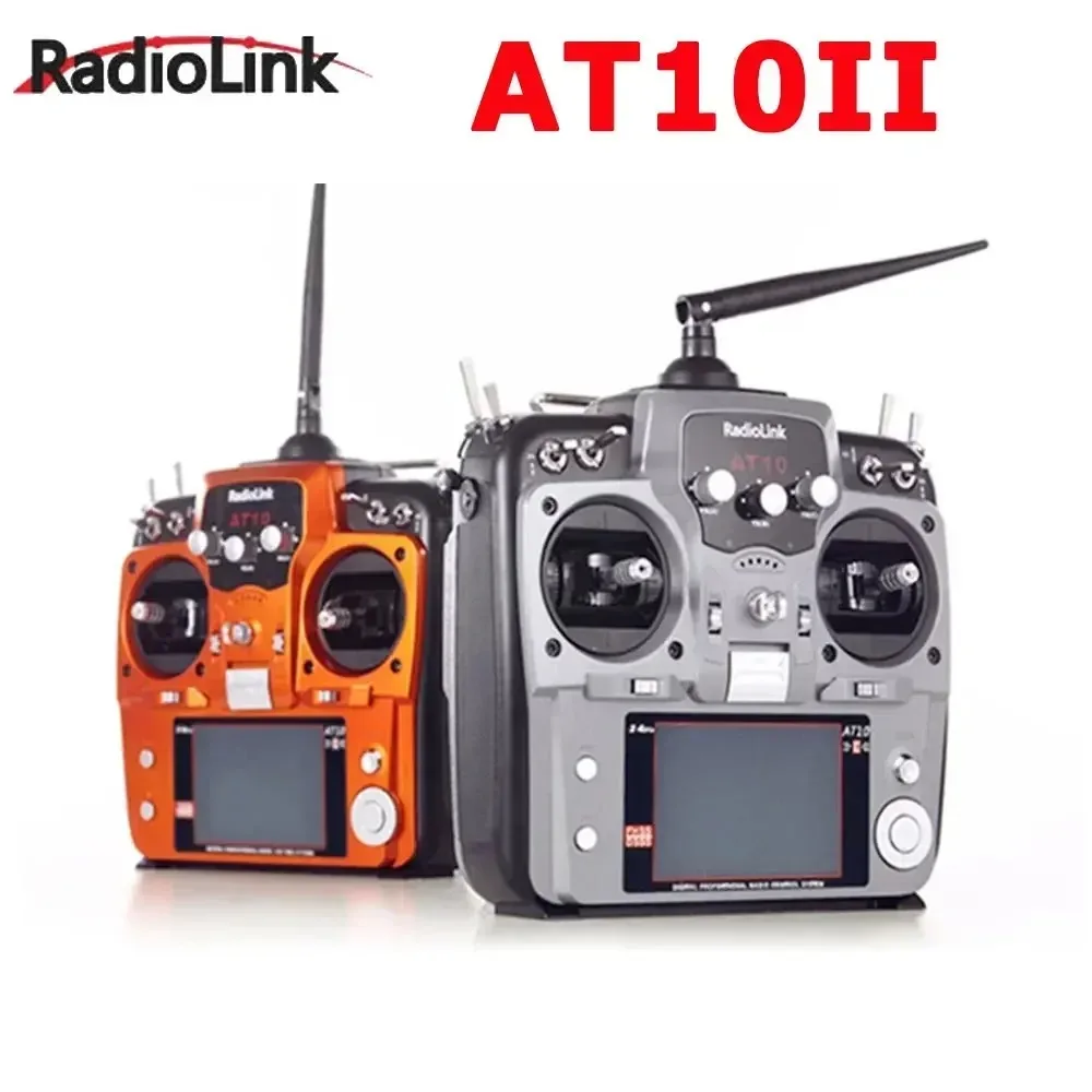 RadioLink AT10 II 2.4 Ghz 10CH RC เครื่องส่งสัญญาณ R12DS ตัวรับสัญญาณ PRM-01 แรงดันไฟฟ้าสุทธิโมดูลสําหรับ RC Quadcopter ปีกคงที่