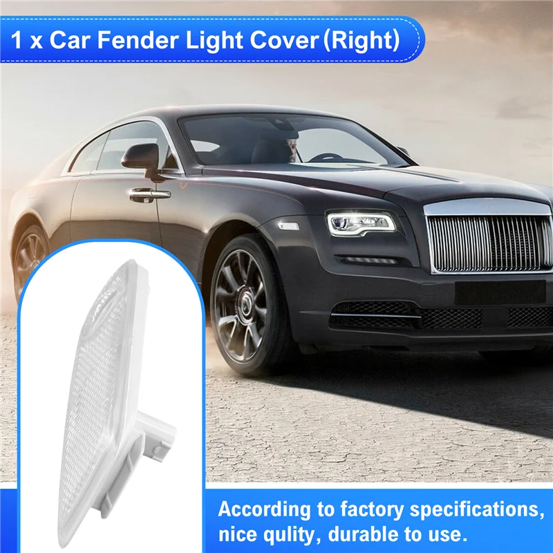 

BT-Car Front Side Marker Light Fender Light Cover For Rolls Royce Ghost RR4 Wraith RR5 Dawn RR6