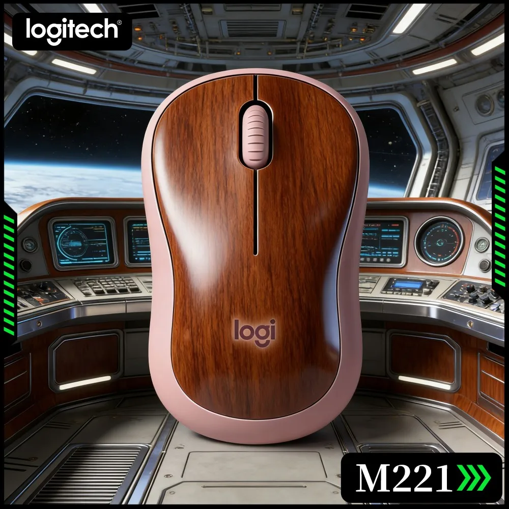 Logitech M221 Wireless Office Mouse 2.4G Quiet Click Precise Optical Sensing For Daily Home Desktop Notebook Laptop Work