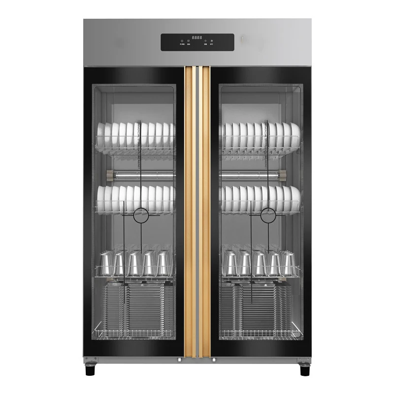 خزانة تطهير أطباق المطبخ التجارية ذات الباب المزدوج