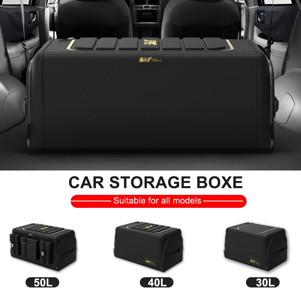 Car Trunk Organizer Storage Box Oxford Cloth Folding Trunk Storage Pockets Waterproof For Vehicle Sedan SUV 30L/40L/50L/60L/70L