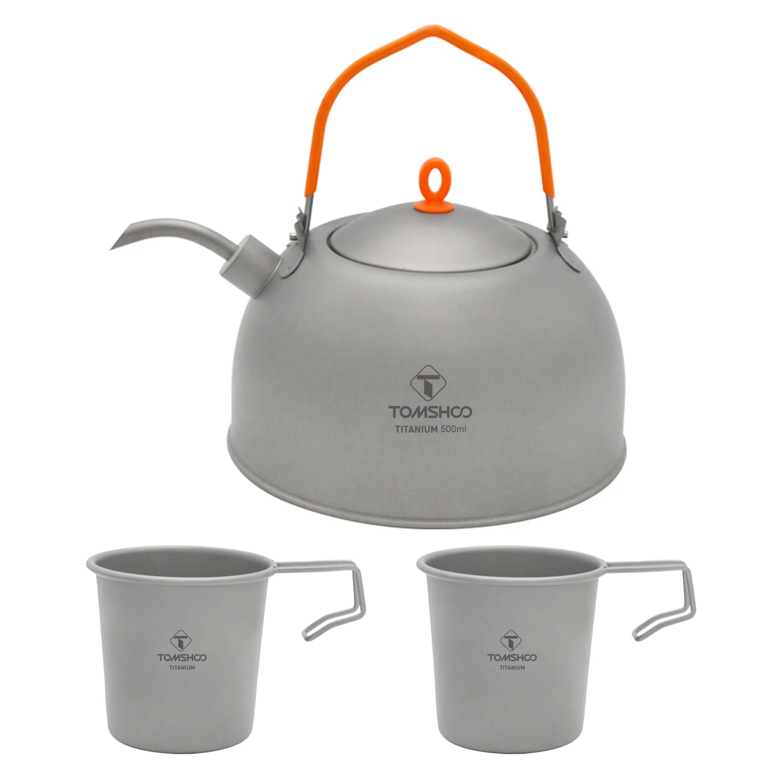 

Small Coffee Pots 2 Cups Hot Water Kettle 0.5L Coffee Pot 220ml Sierra Cup Ti Lightweight for Camping Hiking Backpacking Picnic