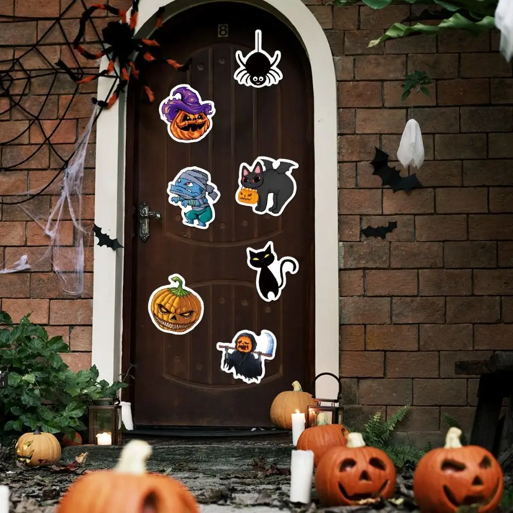 Graffiti Stickers Halloween Stickers Decorative Decals Fesitival Toys DIY Pumpkin Stickers Party Decor Waterproof Albums