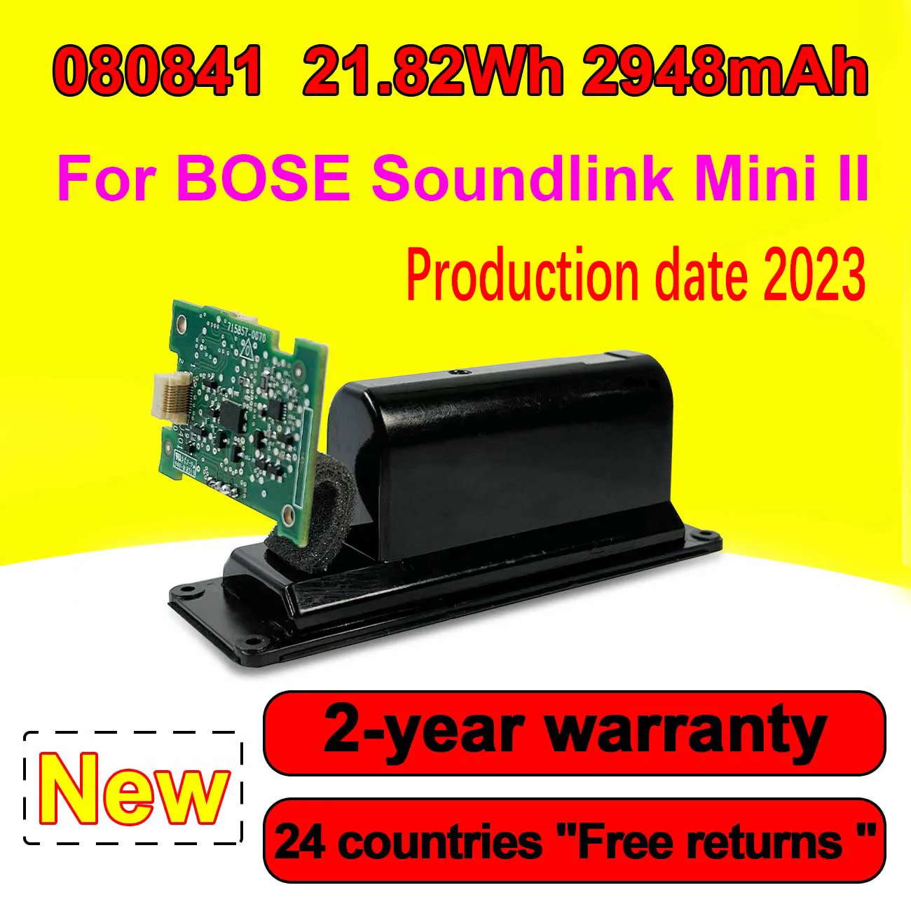 

088796 088789 088772 080841 Bluetooth Speaker Wireless Speaker Battery For BOSE Soundlink Mini 2 7.4V 2600mAh/19.24WH