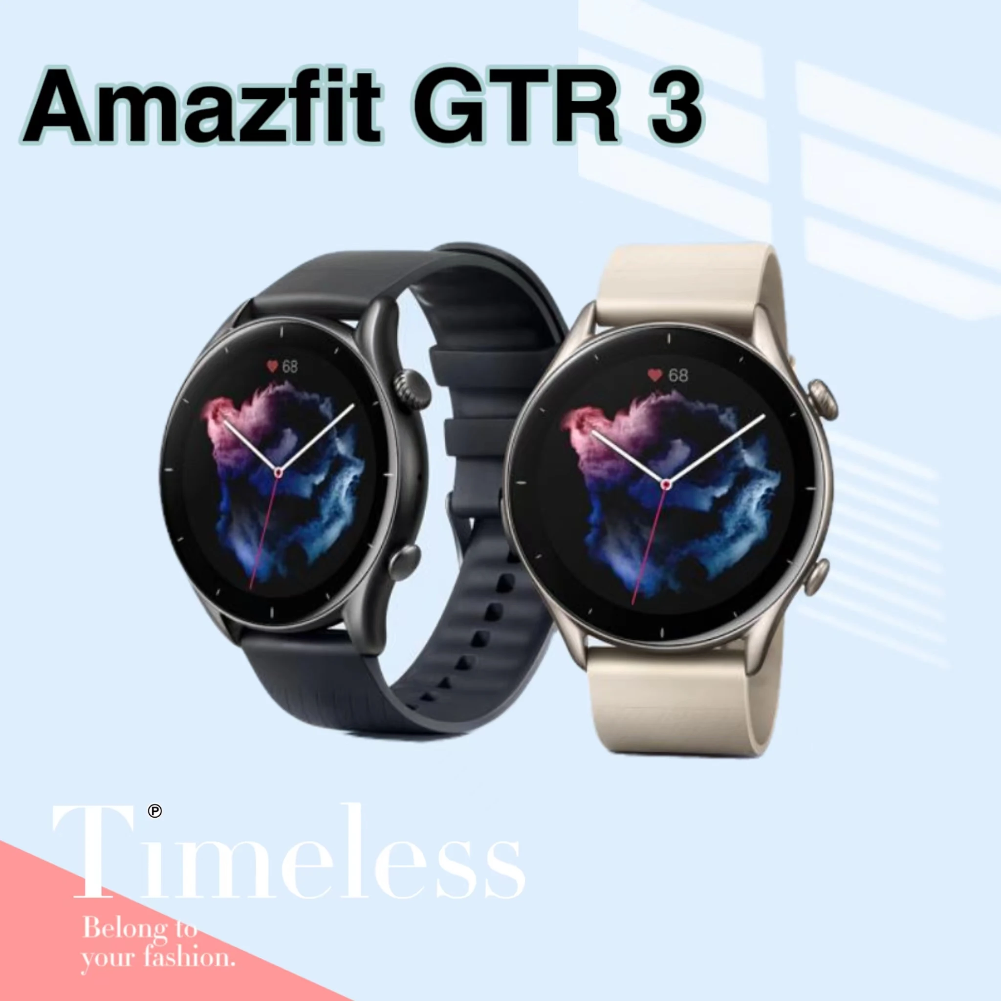 Amazfit GTR 3 Alexa montre intelligente intégrée pour hommes femmes jouer de la musique 1.39 "AMOLED affichage 21 jours d'autonomie montre reconditionnée