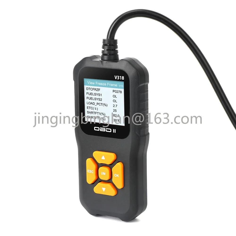 Cross-border hot sale V318 OBD2 Scanner color screen supports 10 languages, car fault diagnosis instrument