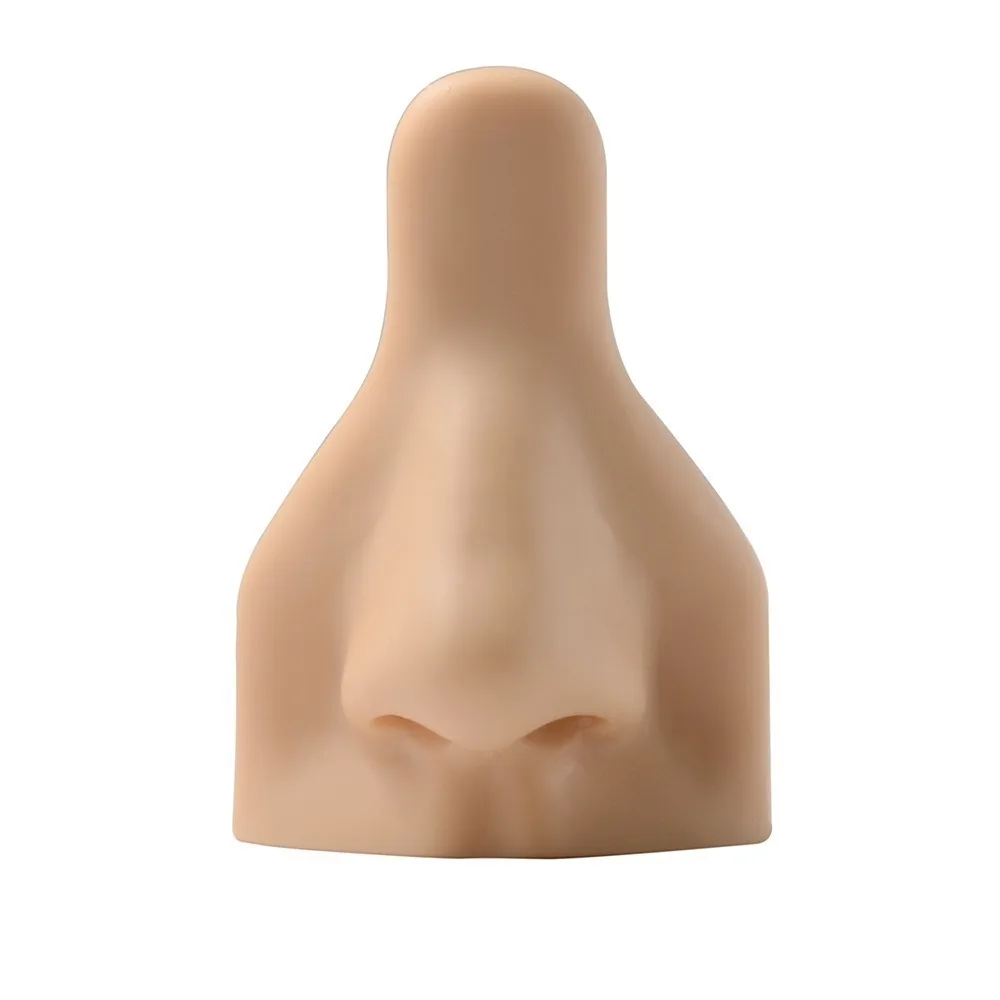 

Durable Piercing Tool Human Nose Model Rack Lightweight Black Silicone Nose Model Soft Nude Nose Stud Display Stand Crafts DIY
