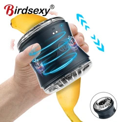 Automatic Rotating Thrusting Male Masturbators Telescopic Masturbator for Men Simulation Blowjob Sex Machine Adult Goods Sex Toy